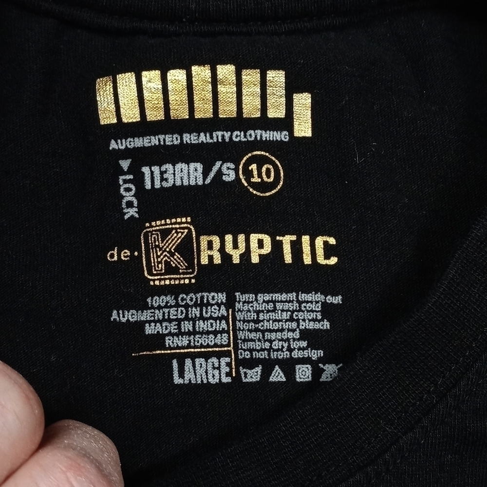 deKryptic Paper Chaser mens small t-shirt - Picture 3 of 7